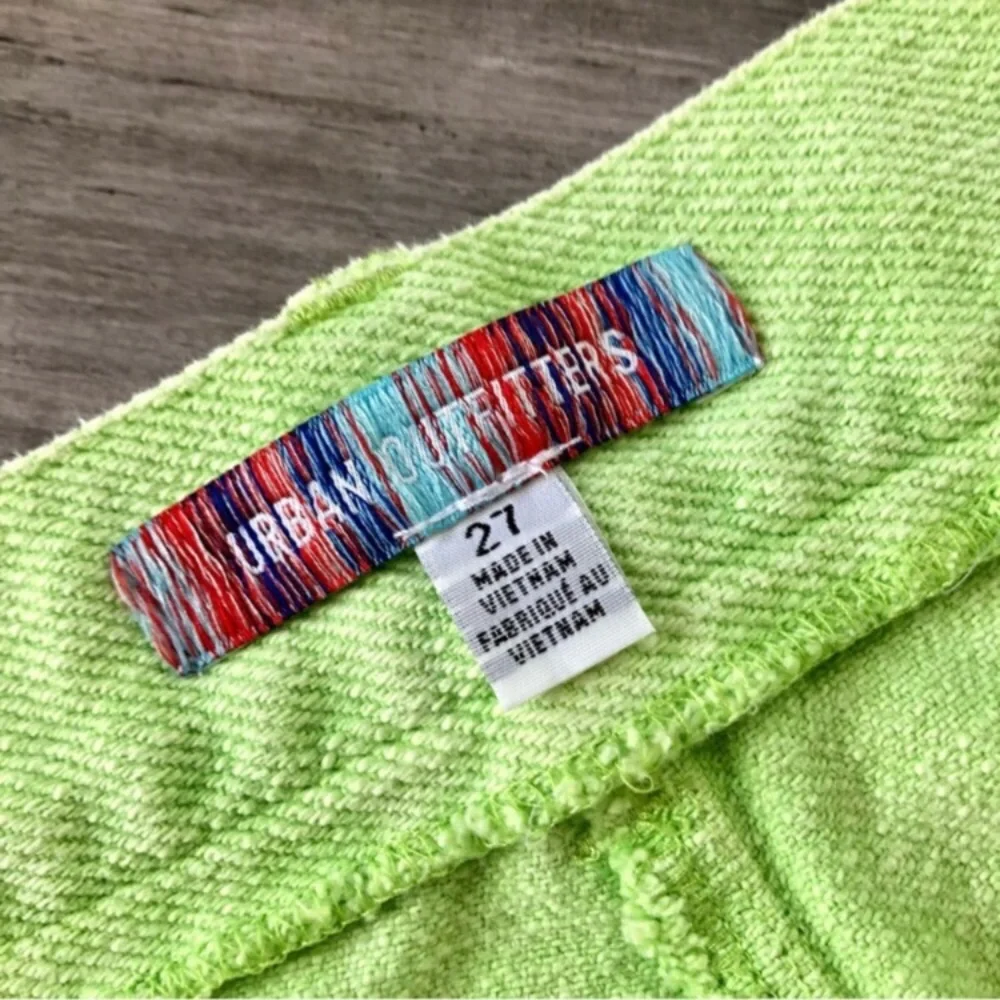 Urban Outfitters ‘Lena’ High Rise Wide Leg Pants in Lime - Picture 10 of 10